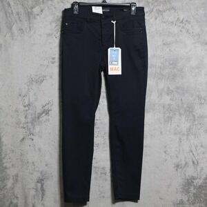 MAC Jeans Pants Womens 31x28 Black Dream Summer Slim Stretch Twill Floral Casual